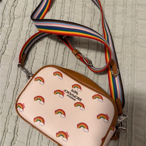 Coach Handbags - Coach Mini Jamie Camera Rainbow Print Pride Bag